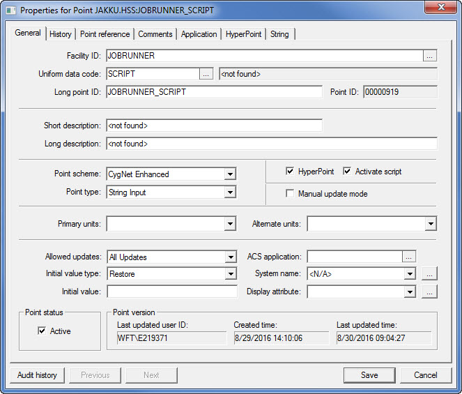 Start using the Job Runner today - Job Runner HSS Point Properties