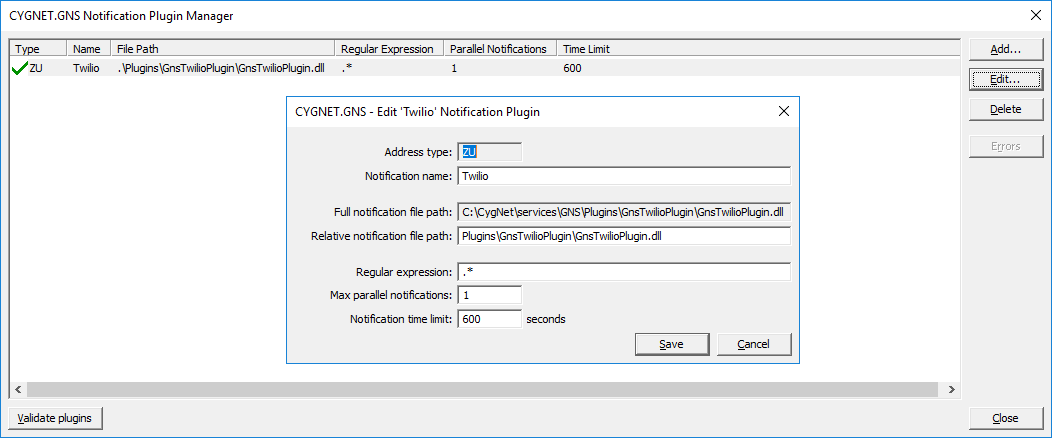 How to write a custom GNS plugin - Twilio Plugin 4