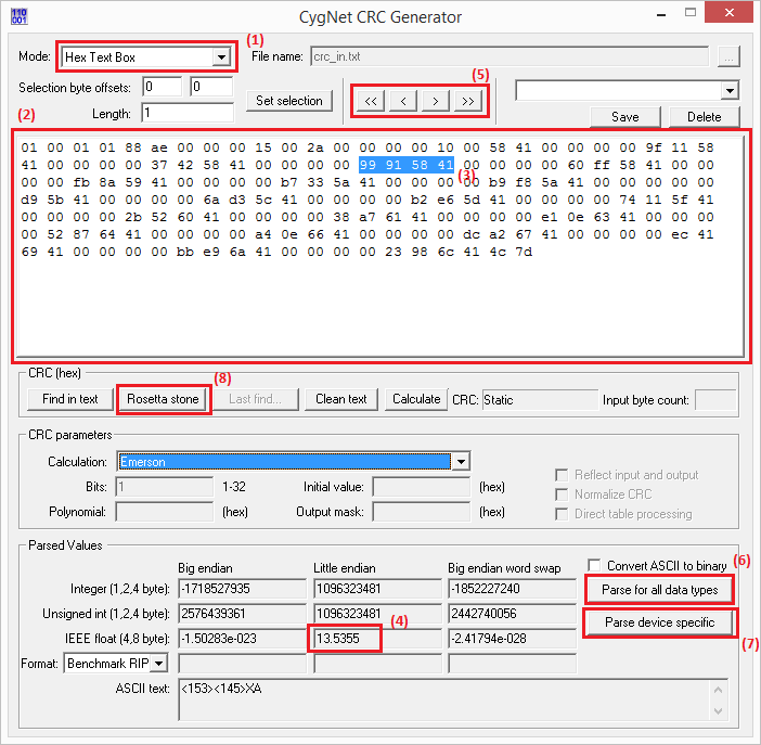 Analyzing Device Communications with CrcGenerator