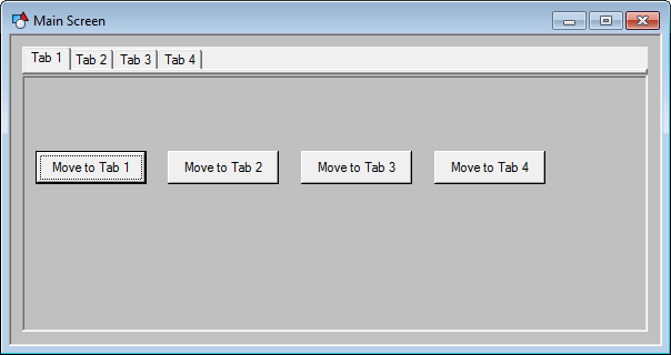How to change a tab strip selection