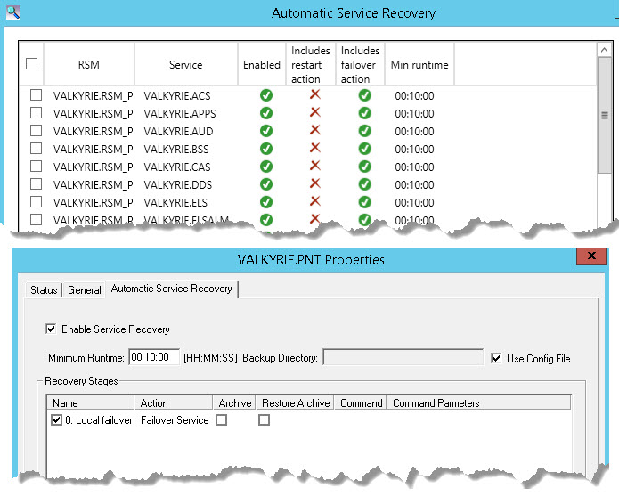 CygNet Webinar - Automatic Service Recovery and Broadcast - Automatic Service Recovery Screen Examples